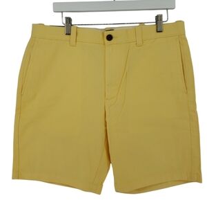 J. Crew NWT Shorts Size 34 in Yellow Flat Front 9" Inseam Retail $69.50